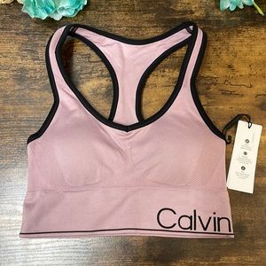 Calvin Klein Performance Medium Impact Racerback Sports Bra, S